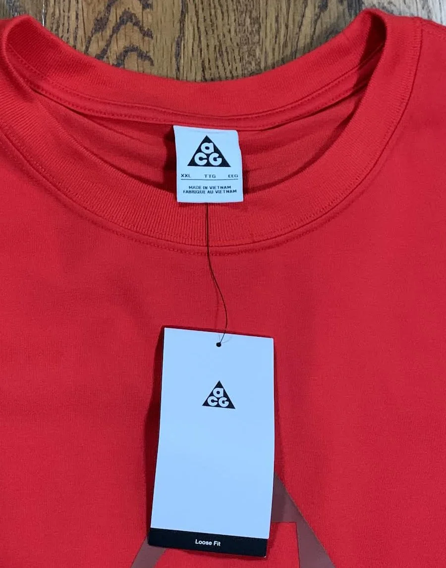 Nike ACG Logo Red T Shirt (Size XXL) NWT — RootsBK